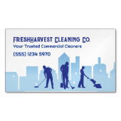 商業洗浄 マグネット名刺 (正面)