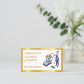 商業洗浄 名刺 (スタンド正面)