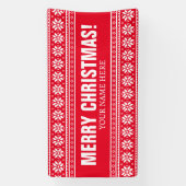 商業用のメリークリスマスバナー 横断幕 (縦)