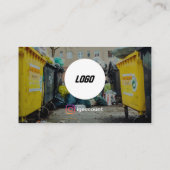 商業用ゴミ収集サービス ロゴ 名刺 (裏面)