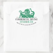 商業用ダイビングインマス 楕円形シール (バッグ)