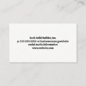 商業用住宅地 | 建築 名刺 (裏面)