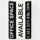 商業用実在不動産オフィスリースバナー 横断幕 (縦)