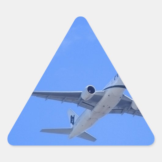 商業用旅客機 三角形シール (正面)