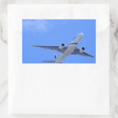 商業用旅客機 長方形シール (バッグ)