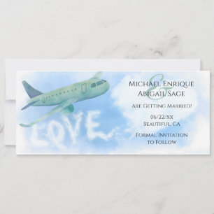 商業用飛行機ラブジェットストリーム結婚旅行 セーブザデート