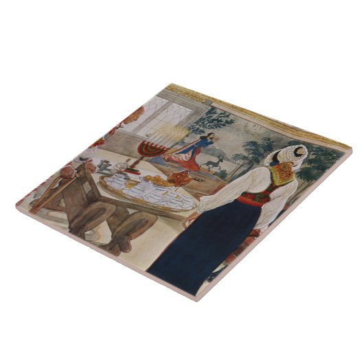 商業的に印刷されたporからの抗夫のコテージ、 タイル (側面)