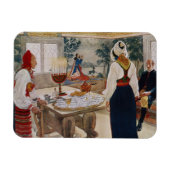 商業的に印刷されたporからの鉱夫のコテージ マグネット (横)