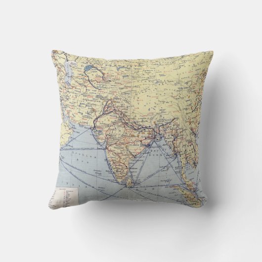 商業通商航路|南アジア クッション (裏面)