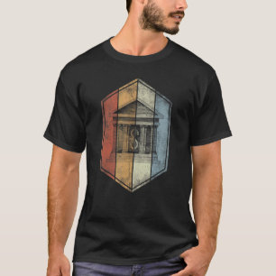 商業銀行レトロヴィンテージスタイル金融口座 Tシャツ