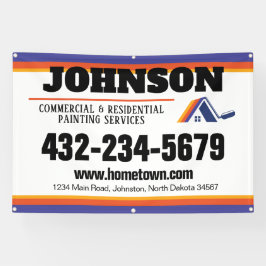 商業・住宅の塗装サービス 横断幕