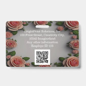 商標パーソナライズされた企業の会社 バッジ (Back)