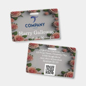 商標パーソナライズされた企業の会社 バッジ (Front & Back)