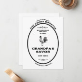 商標、オウム屋、カスタマイズ可能 ノートカード (正面/裏面インサイチュ)