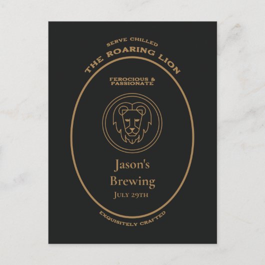 商標, 十二星座, 獅子座 オーダーメイド ポストカード (正面)