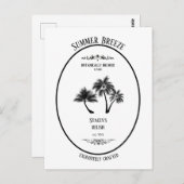 商標、夏のそよ風、カスタマイズ可能 ポストカード (正面/裏面)