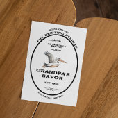 商標、漂流ペリカン、カスタマイズ可能 ノートカード