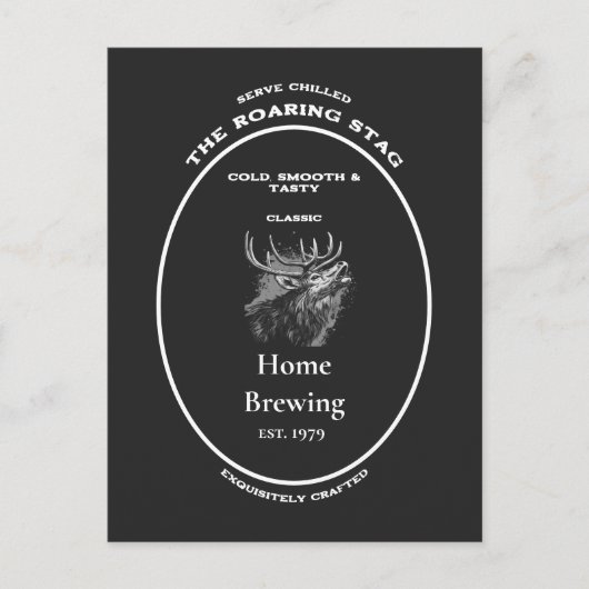 商標, 荒ぶる鹿, カスタマイズ可能 ポストカード (正面)