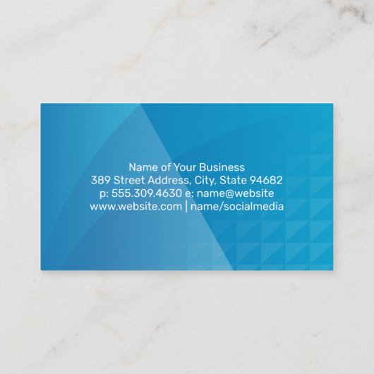 商用ウィンドウのクリーニングロゴ 名刺 (裏面)