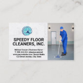 商用クリーナーサービス |清掃フロア 名刺 (正面)
