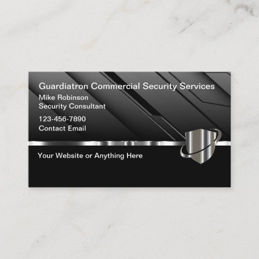 商用クールセキュリティサービス名刺 名刺 (正面)