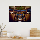 商用ジェットコックピット ポスター (キッチン)