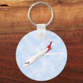 商用ジェット機: 3Dモデル: キーホルダー (正面)