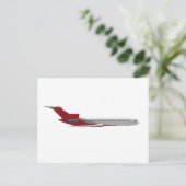 商用ジェット機： 3Dモデル： ポストカード (スタンド正面)