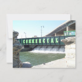 商用スリップまたは滑ること秋 ポストカード