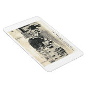 商用セント、地方都市、ヴィンテージはがき マグネット (右側)