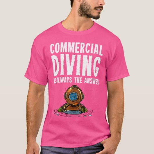 商用ダイバーダイビング Tシャツ (正面)