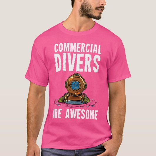 商用ダイバーダイビング Tシャツ (正面)