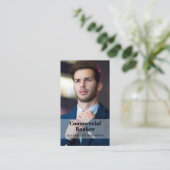 商用バンカーフォトQRコード名刺 名刺 (スタンド正面)