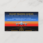 商用パイロットトレーナーフライト名刺 名刺 (裏面)