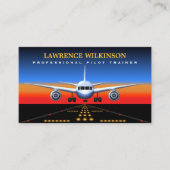 商用パイロットトレーナーフライト名刺 名刺 (正面)