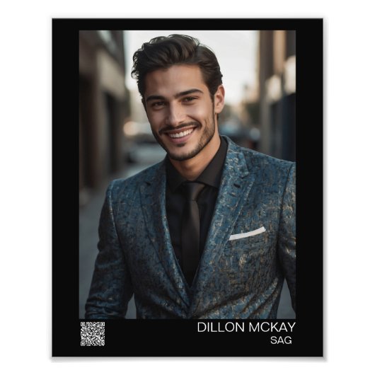 商用プリントヘッドショット8x10の写真の拡大 フォトプリント            (正面)