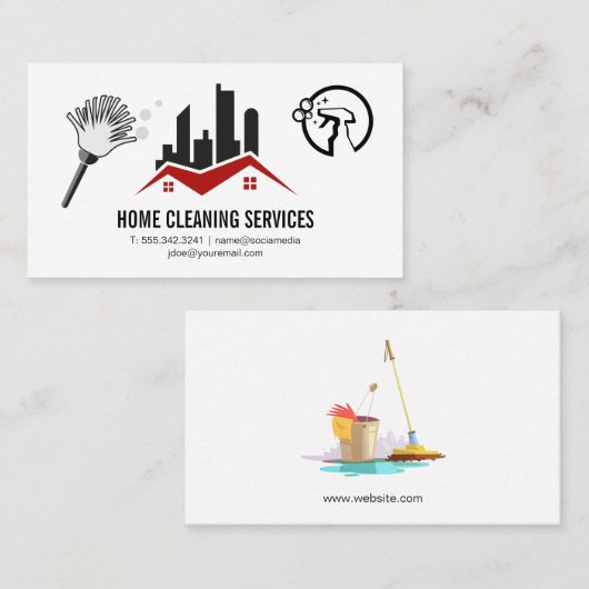 商用レジデンシャルロゴ | メイドスプレーダスター 名刺 (正面/裏面)