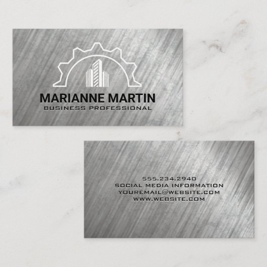 商用建物 | 財産開発 名刺 (正面/裏面)