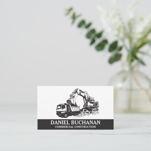 商用建築車 名刺 (スタンド正面)