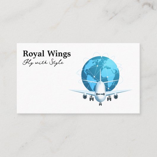 商用飛行機 | グローバルネットワーク 名刺 (正面)