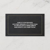 商用飛行機 | レザーステッチスタイル 名刺 (裏面)