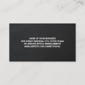 商用飛行機 | レザー | 大理石 名刺 (裏面)