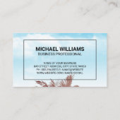 商用飛行機 | 島と鳥 名刺 (裏面)