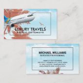 商用飛行機 | 島と鳥 名刺 (正面/裏面)