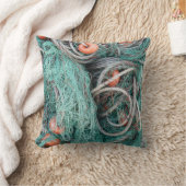 商用魚釣りネット枕 クッション (ブランケット)