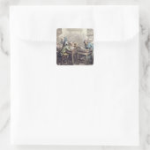 商社1789年(ペン&インクとw/c over) スクエアシール (バッグ)