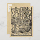 商船の旅客 ポストカード (正面/裏面)