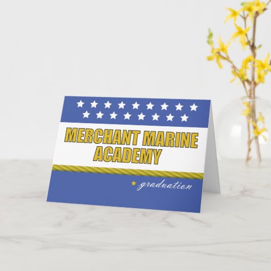 商船学院卒業祝い カード (黄色い花)