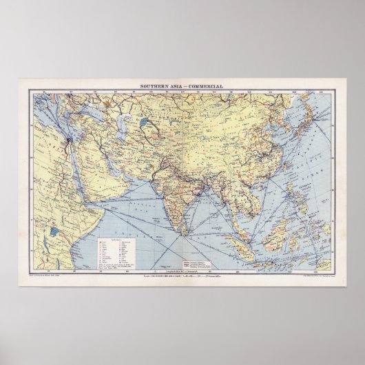 商船航路 |南アジア ポスター (正面)