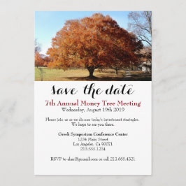 商談のお金の木のイベントの招待状 セーブザデート